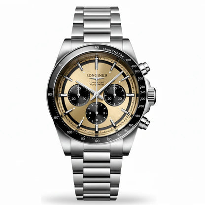 Conquest Chronograph Automatic Men's Wristwatch | Gold