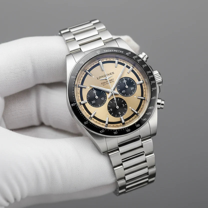 Conquest Chronograph Automatic Men's Wristwatch | Gold