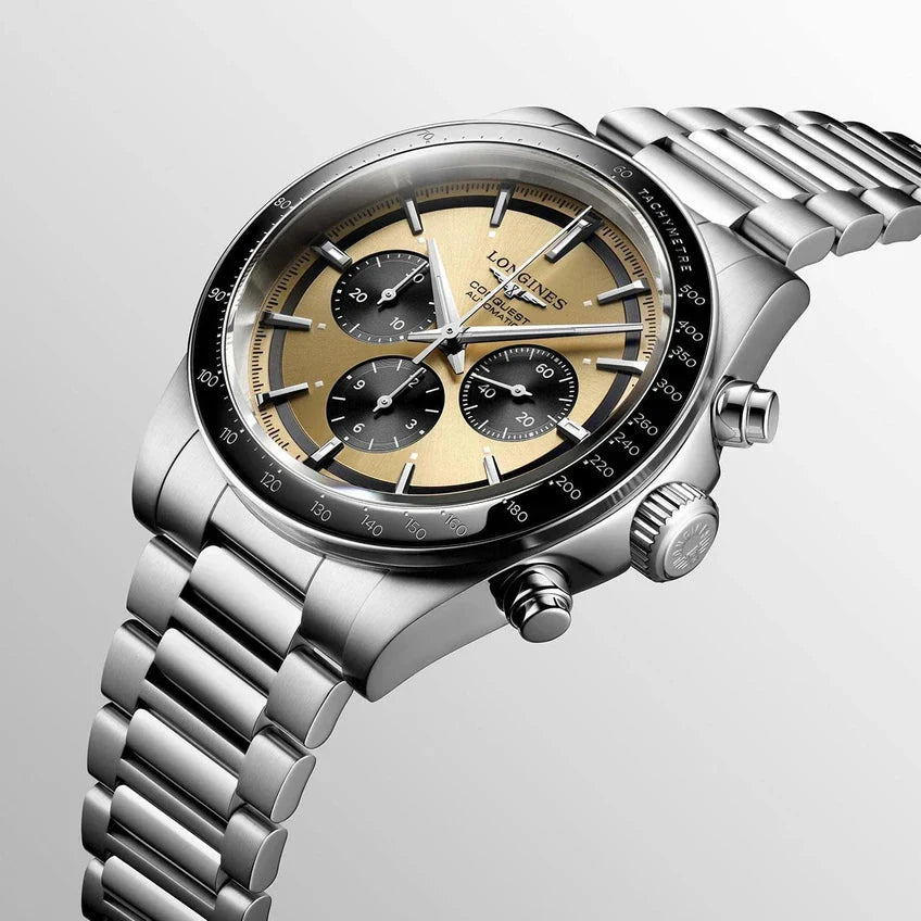 Conquest Chronograph Automatic Men's Wristwatch | Gold