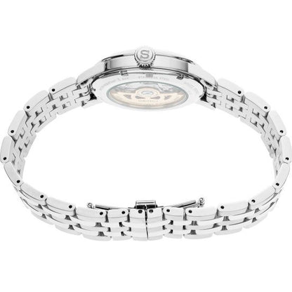 Automatic Open Heart Men's Wristwatch | Silver