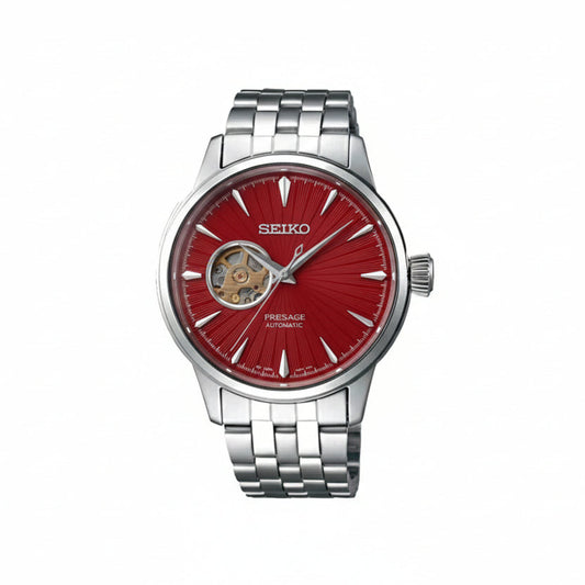 Presage Open Heart Men's Wristwatch | Red