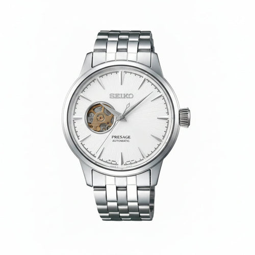 Presage Open HeartMen's Wristwatch | White