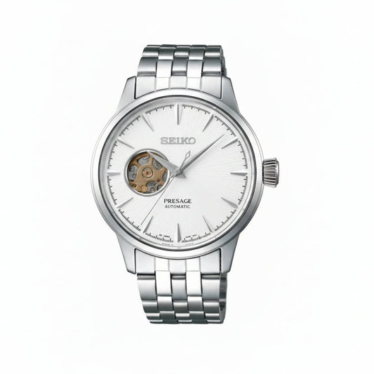 Presage Open HeartMen's Wristwatch | White